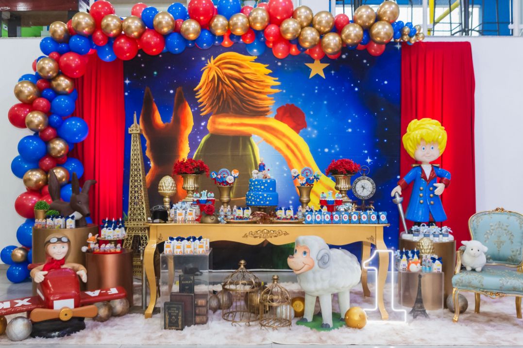 Imagem das decorações star happy