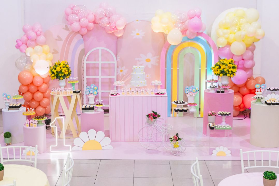 Imagem das decorações star happy