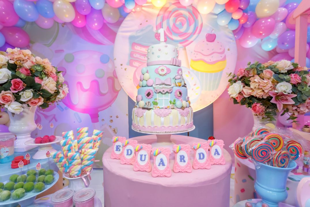 Imagem das decorações star happy
