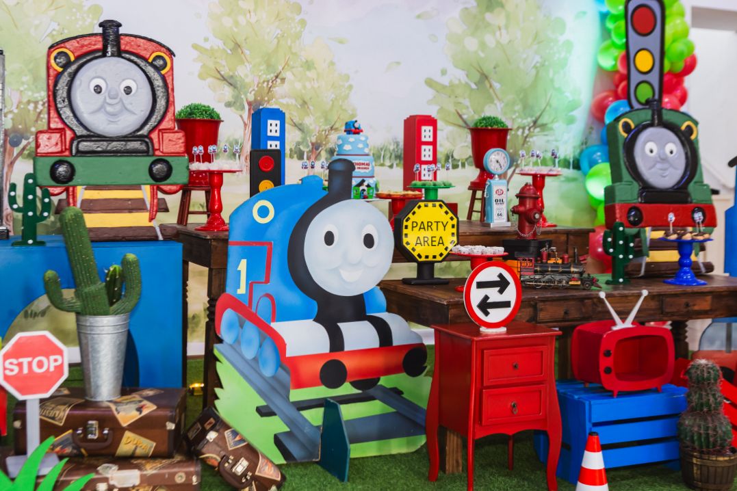 Imagem das decorações star happy