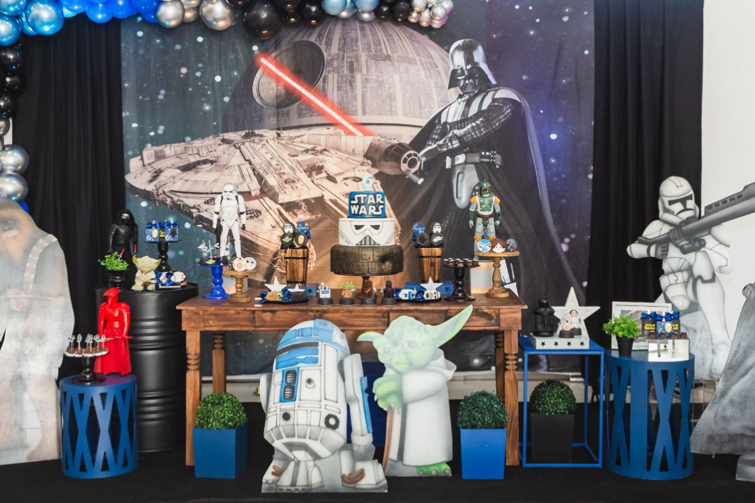 Imagem das decorações star happy
