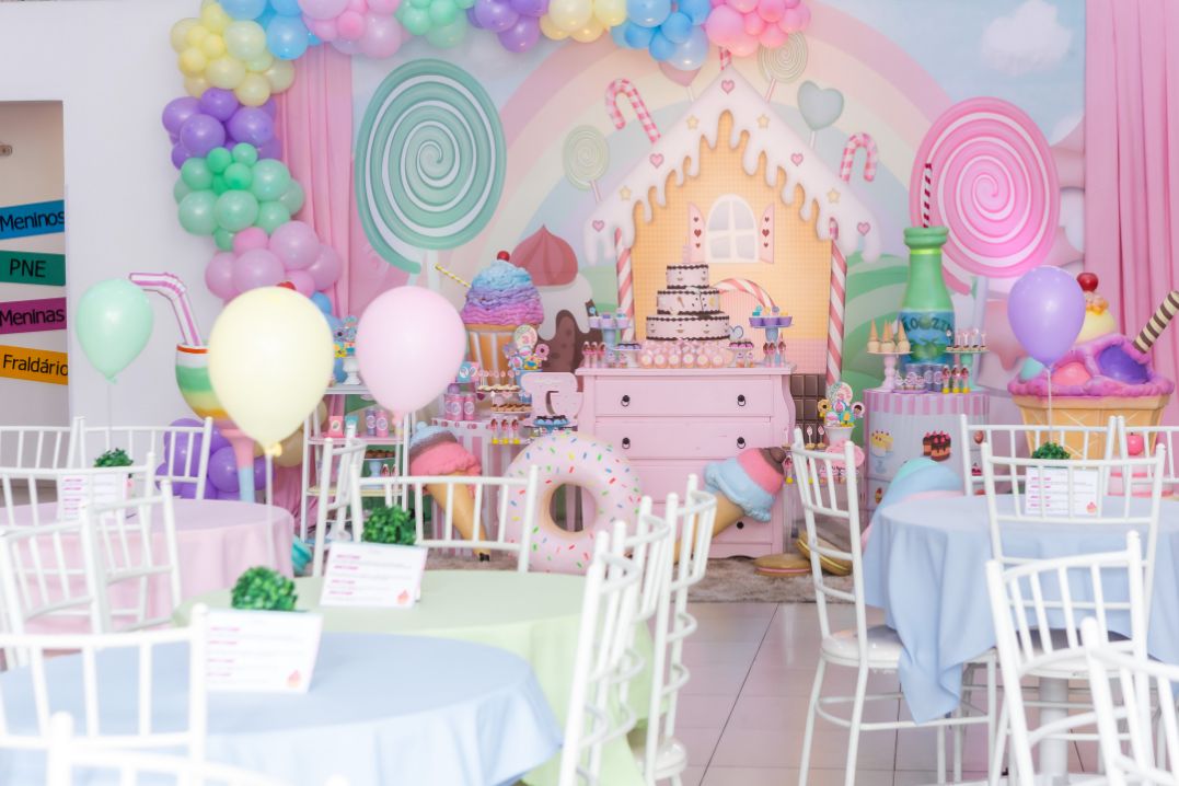 Imagem das decorações star happy