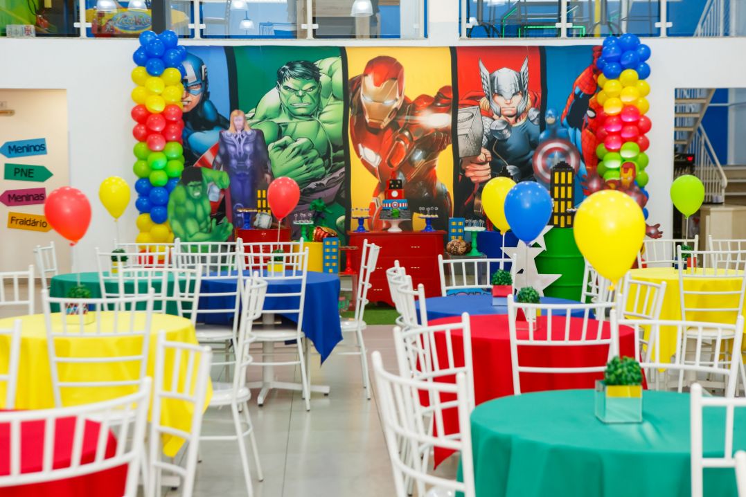 Imagem das decorações star happy