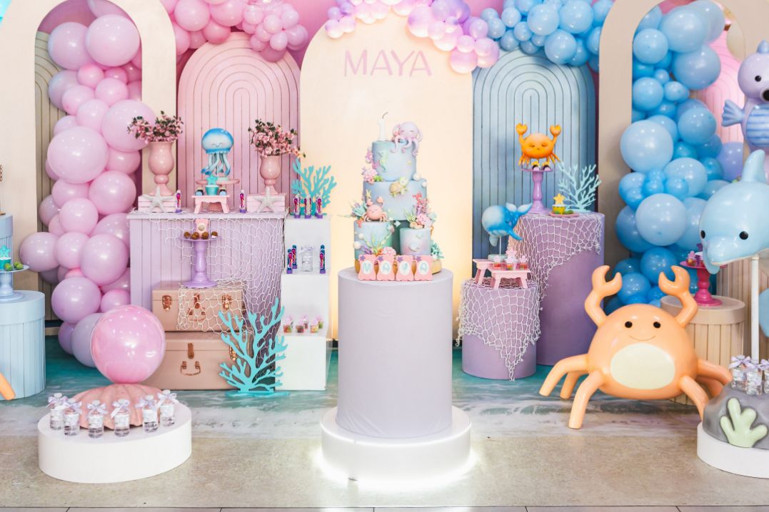 Imagem das decorações star happy