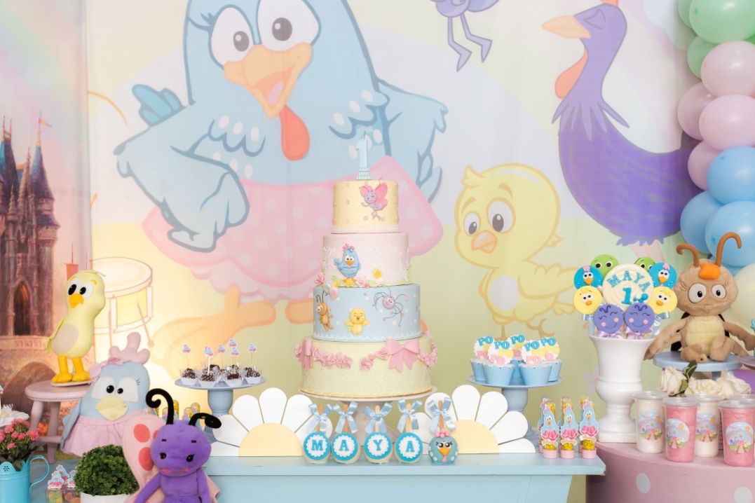 Imagem das decorações star happy