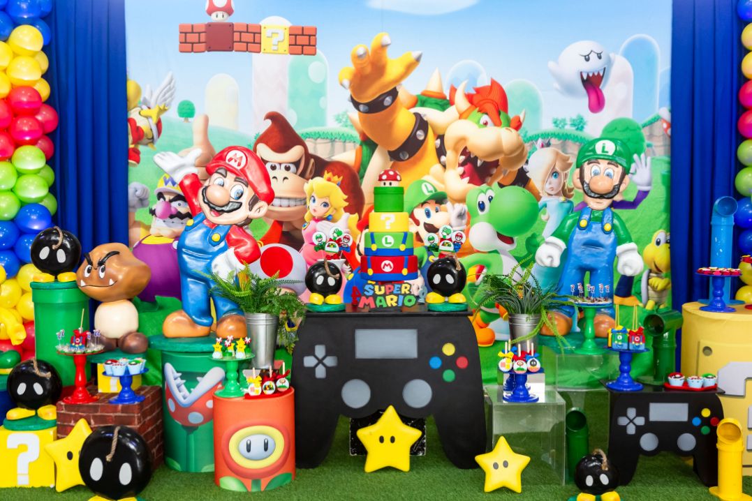 Imagem das decorações star happy