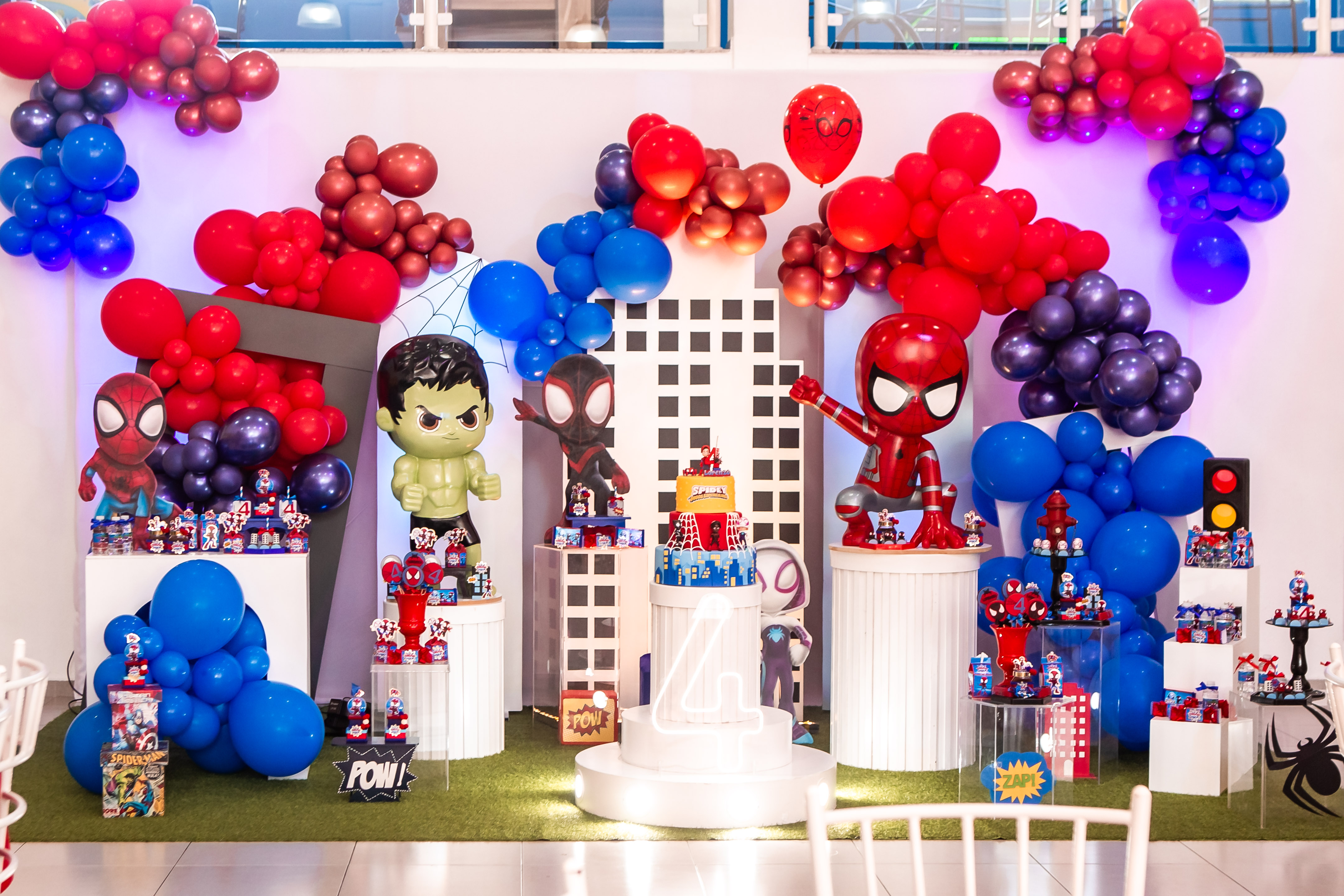 Imagem das decorações star happy