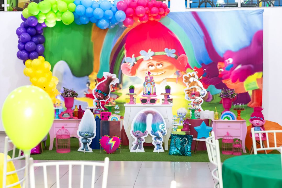 Imagem das decorações star happy