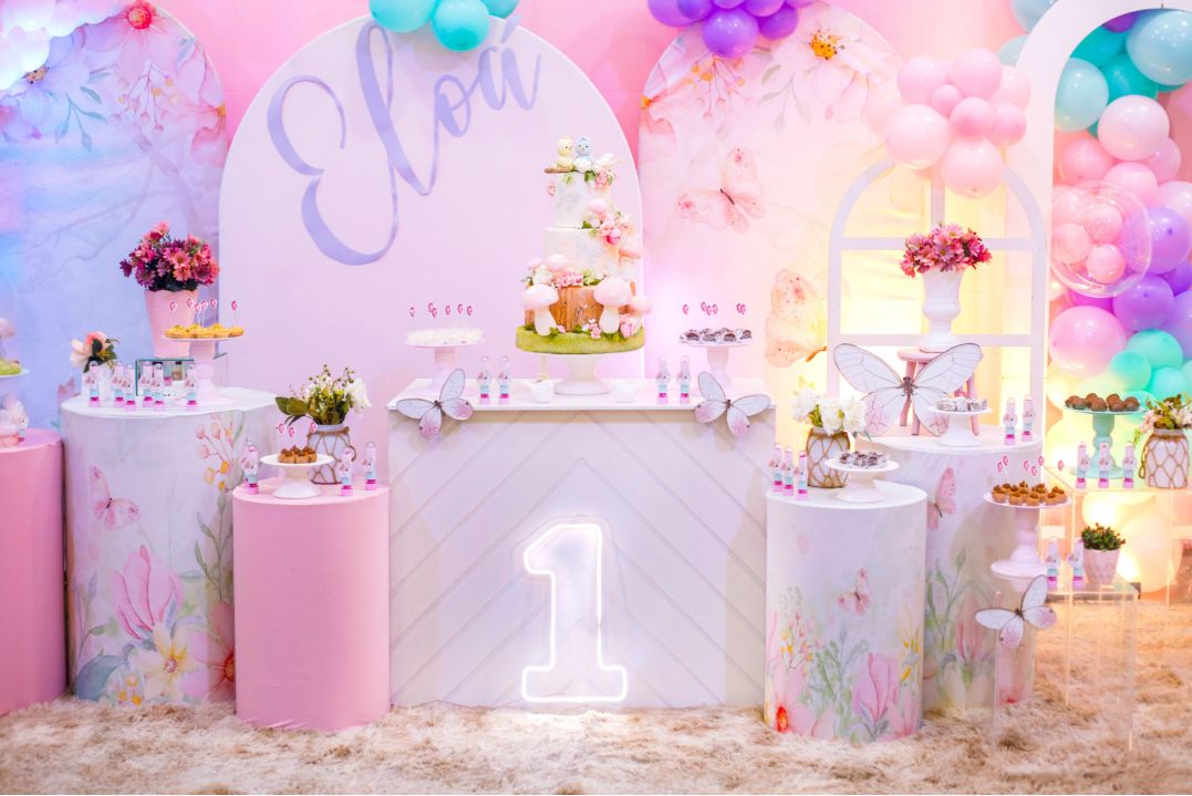 Imagem das decorações star happy