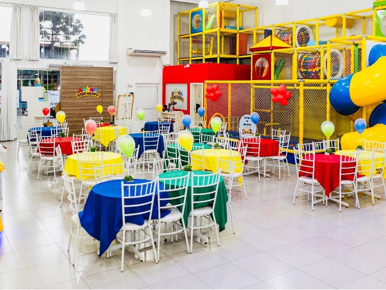 Estrutura disponibilizada para os eventos no Buffet Star Happy