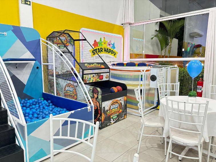 Estrutura disponibilizada para os eventos no Buffet Star Happy