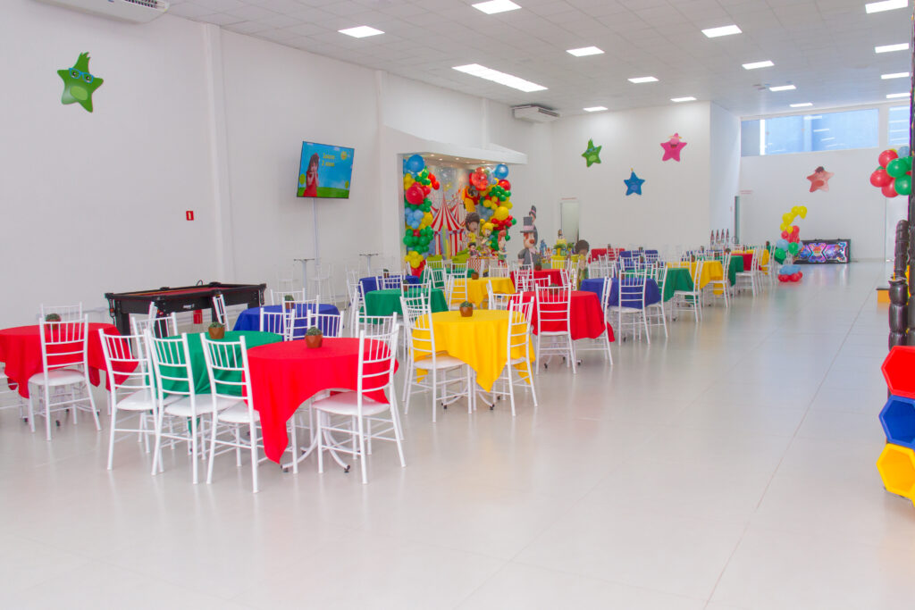 Estrutura disponibilizada para os eventos no Buffet Star Happy