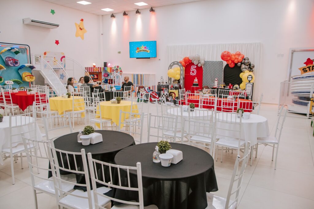 Estrutura disponibilizada para os eventos no Buffet Star Happy